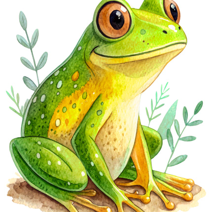 Frog 100% Cotton Fabric Panel Block CC480