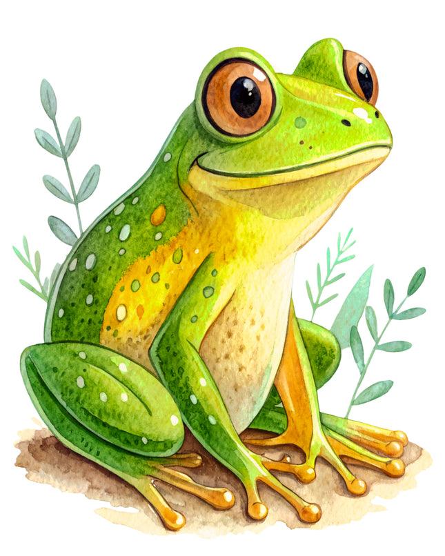 Frog 100% Cotton Fabric Panel Block CC480