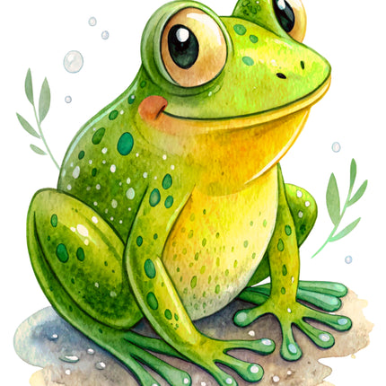 Frog 100% Cotton Fabric Panel Block CC481