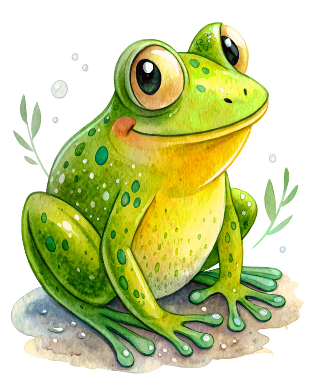 Frog 100% Cotton Fabric Panel Block CC481