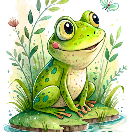 Frog 100% Cotton Fabric Panel Block CC482