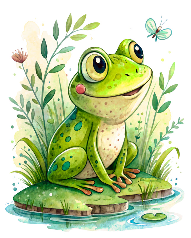 Frog 100% Cotton Fabric Panel Block CC482