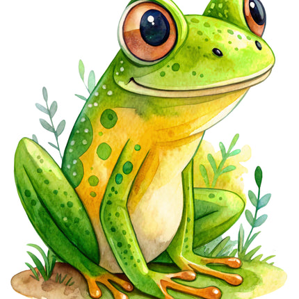 Frog 100% Cotton Fabric Panel Block CC483