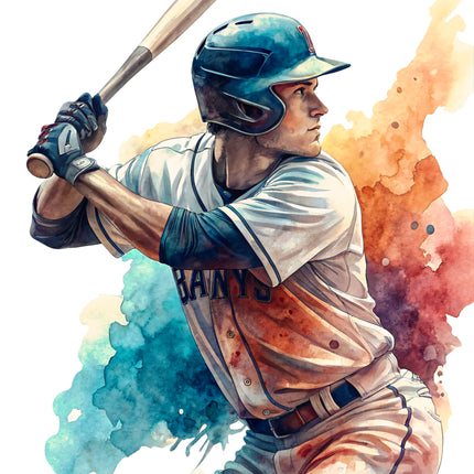 Baseball 100% Cotton Fabric Panel Block CC501