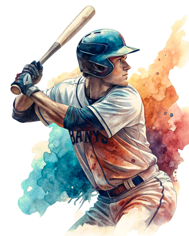 Baseball 100% Cotton Fabric Panel Block CC501