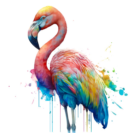 Flamingo 100% Cotton Fabric Panel Block D2100
