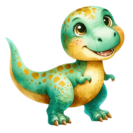 Cartoon dinosaur fabric panel