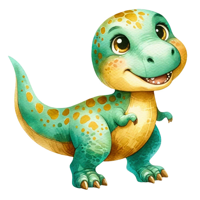 Cartoon dinosaur fabric panel