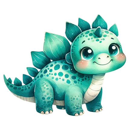 Cute cartoon dinosaur fabric panel