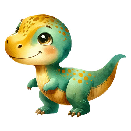 Cartoon dinosaur fabric panel