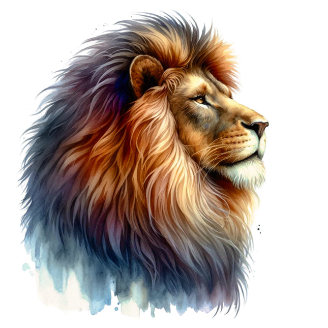 Lion 100% Cotton Fabric Panel Block DD1006