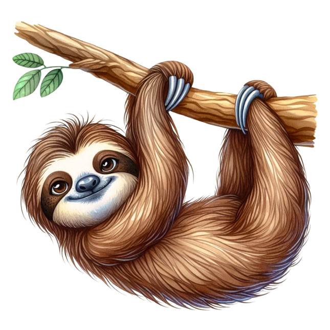 Sloth 100% Cotton Fabric Panel Block DD1007