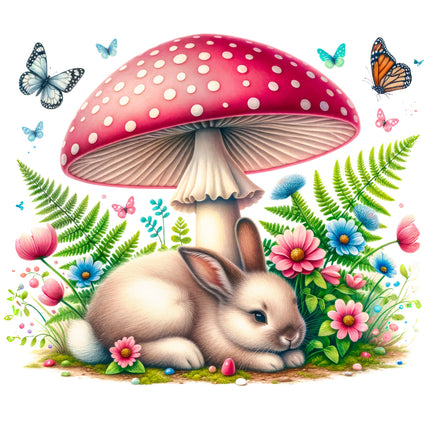 rabbit fabric panel