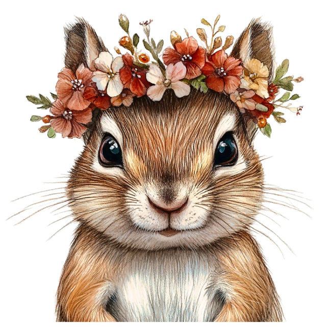 squirrel quilt panel