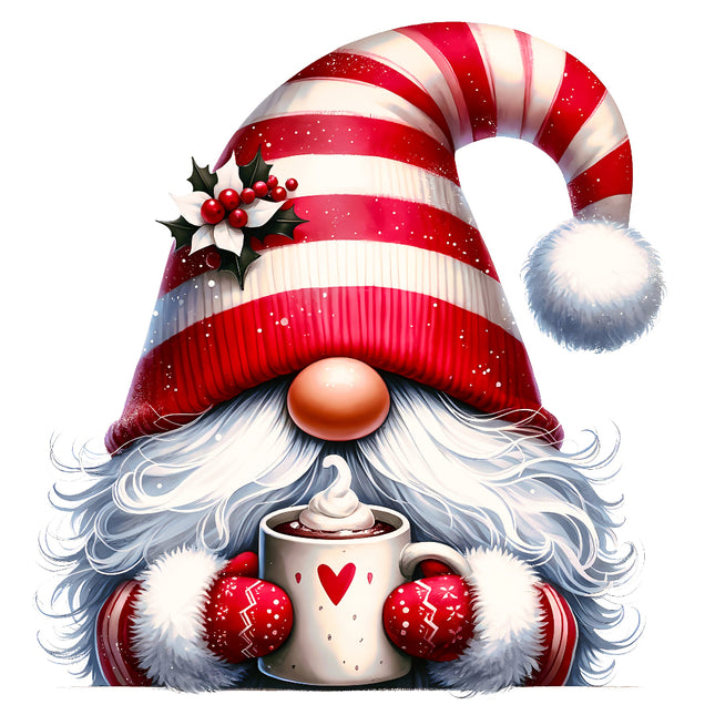 Christmas gnome fabric panel