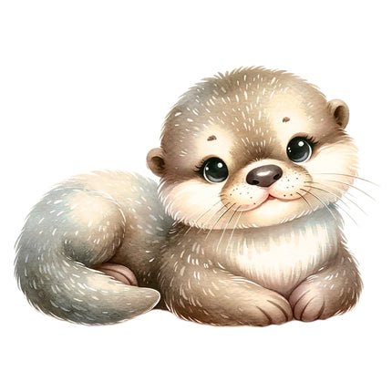 Otter 100% Cotton Fabric Panel Block DD1731