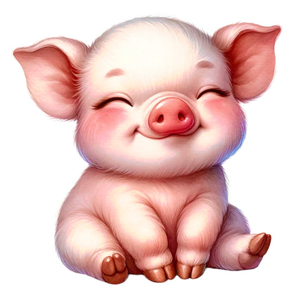 Pig 100% Cotton Fabric Panel Block DD1741