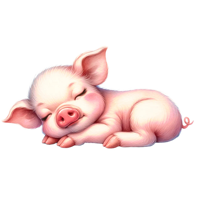 Pig 100% Cotton Fabric Panel Block DD1744