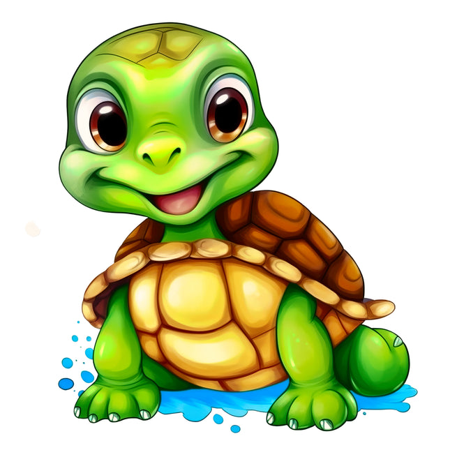 Turtle 100% Cotton Fabric Panel Block DD2005