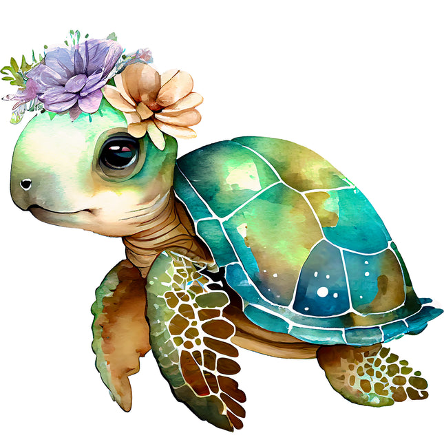 Turtle 100% Cotton Fabric Panel Block DD2007