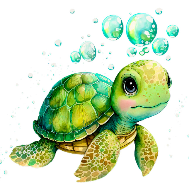 Turtle 100% Cotton Fabric Panel Block DD2008