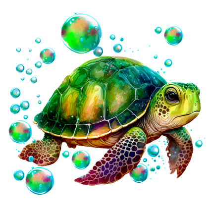 Turtle 100% Cotton Fabric Panel Block DD2009