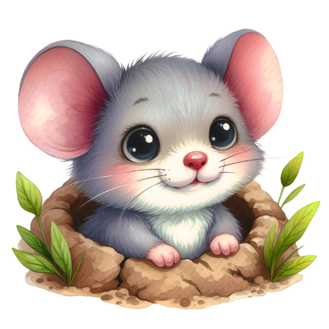 Mouse 100% Cotton Fabric Panel Block DD2327