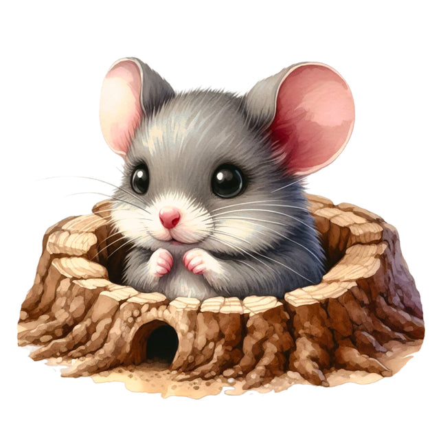 Mouse 100% Cotton Fabric Panel Block DD2330