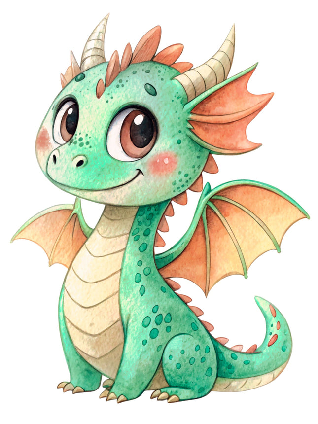 Dragon 100% Cotton Fabric Panel Block Quilt Square  DD2401