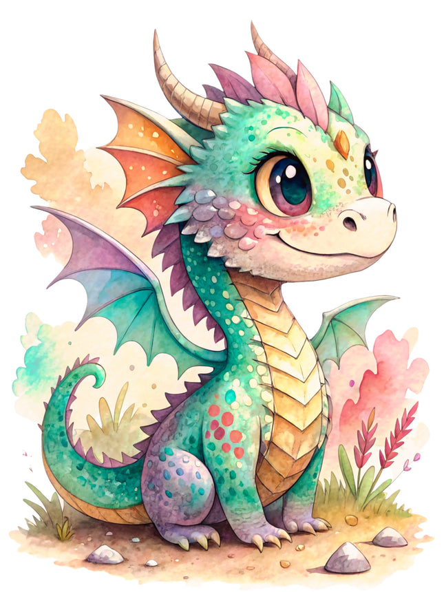 Dragon 100% Cotton Fabric Panel Block DD2404