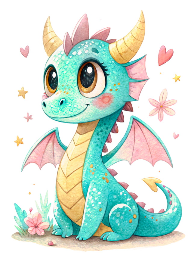 Dragon 100% Cotton Fabric Panel Block DD2405