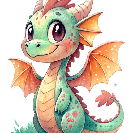 Dragon 100% Cotton Fabric Panel Block Quilt Square DD2407