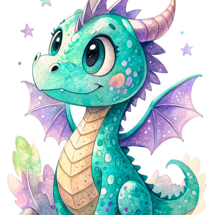 Dragon 100% Cotton Fabric Panel Block Quilt Square DD2409