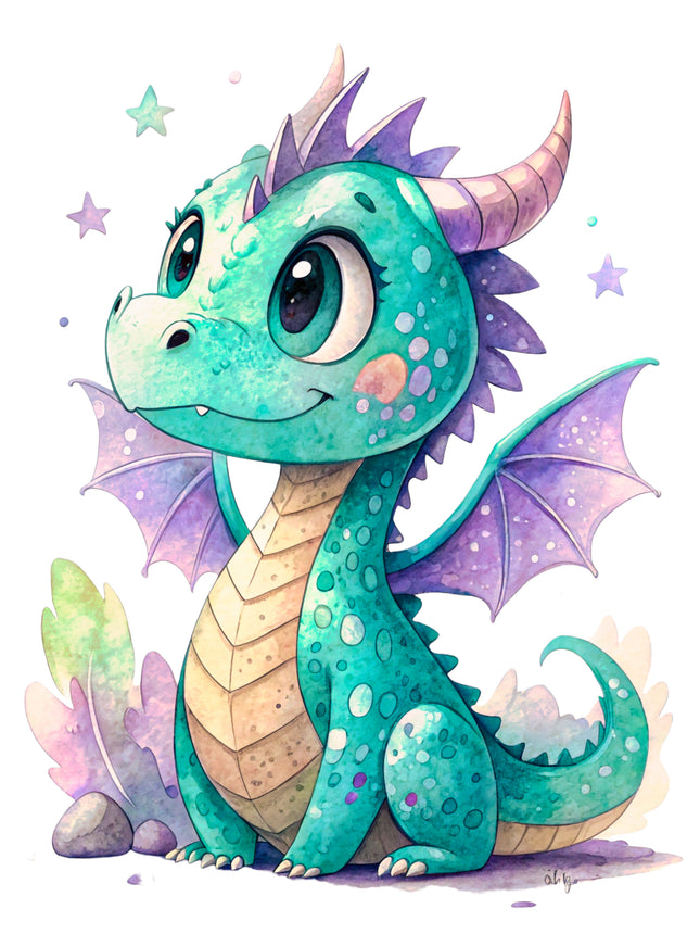 Dragon 100% Cotton Fabric Panel Block DD2409