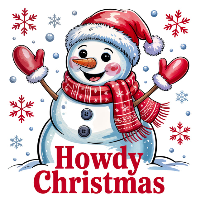 Howdy Christmas 100% Cotton Fabric Panel Block DD3508