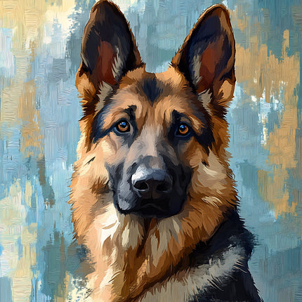 German Shepherd dog fabric panel