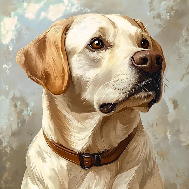 Close-up of a dog quilt panel