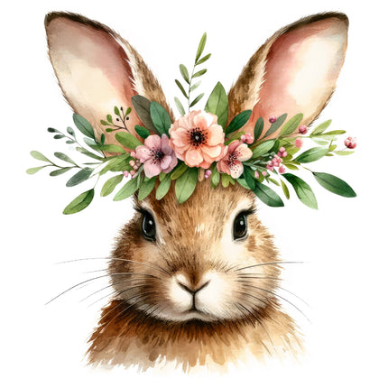 boho rabbit fabric panel