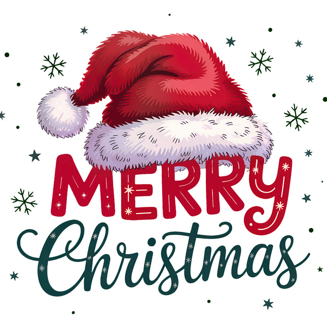 Merry Christmas 100% Cotton Fabric Panel Block DD4820