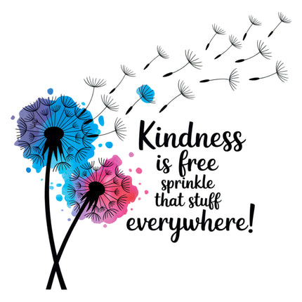 Spread Kindness 100% Cotton Fabric Panel Block DD5014