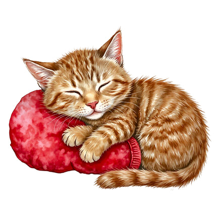 Cat 100% Cotton Fabric Panel Block DD652
