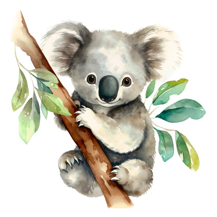 Koala Bear 100% Cotton Fabric Panel Block DD679