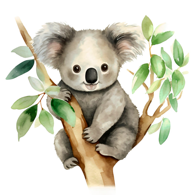 Koala Bear 100% Cotton Fabric Panel Block DD680