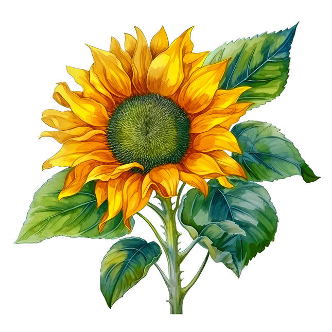 Sunflower Flower 100% Cotton Fabric Panel Block DD7007