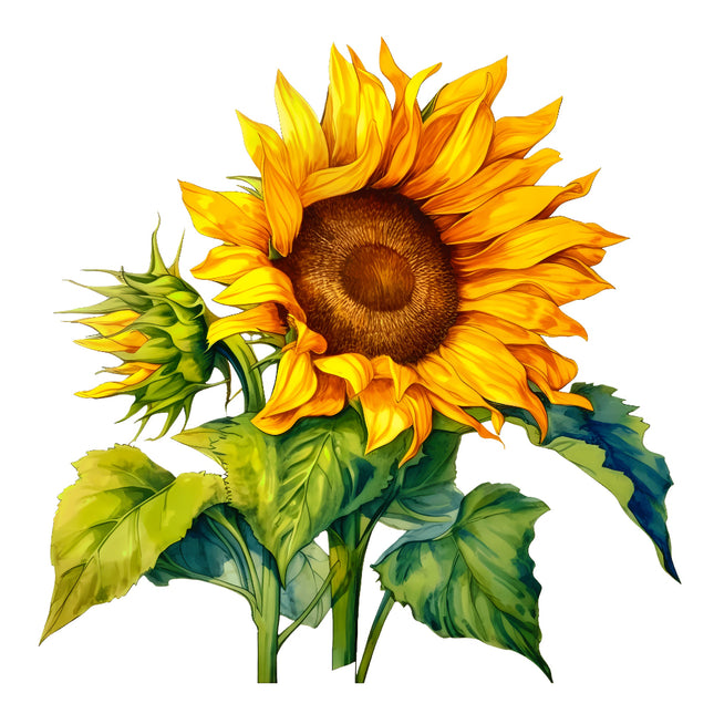 sunflower fabric panel