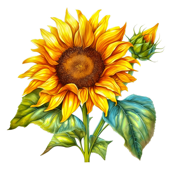sunflower fabric panel