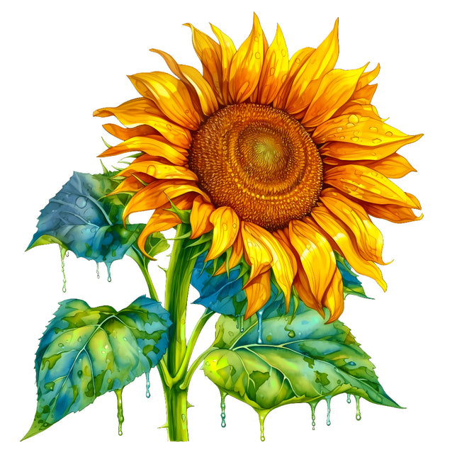 sunflower fabric panel