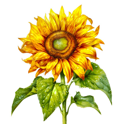 sunflower fabric panel
