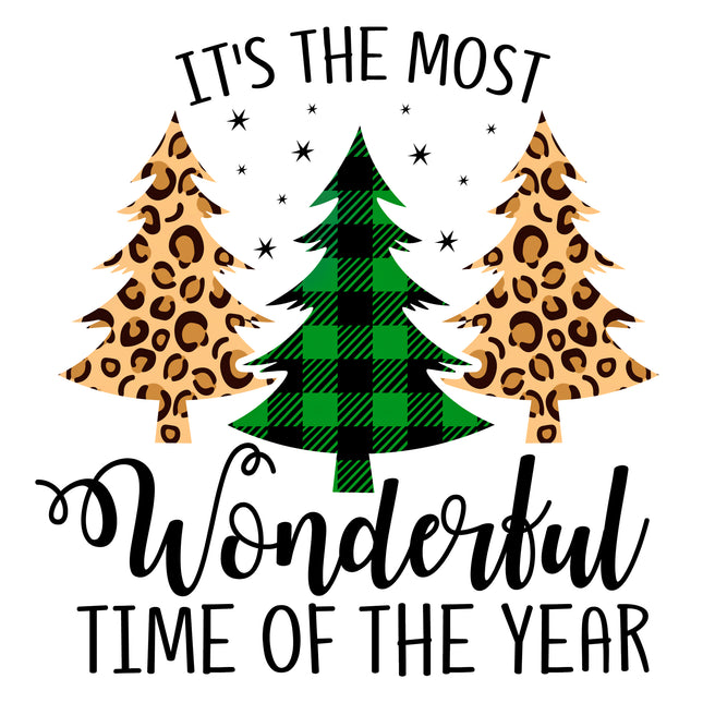 Most Wonderful Time of the Year 100% Cotton Fabric Panel Block DD9023