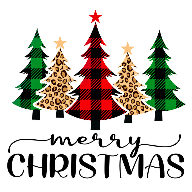 Merry Christmas 100% Cotton Fabric Panel Block DD9024